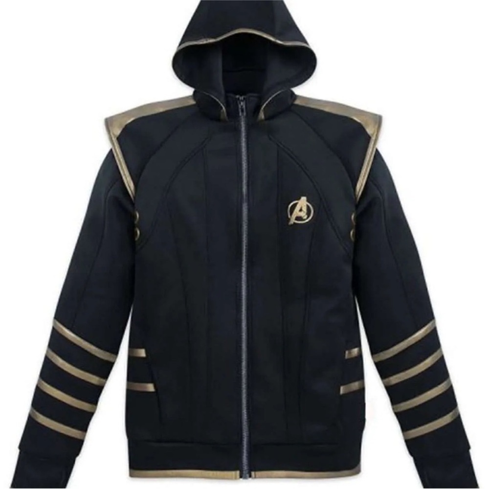 Disney Marvel Avengers
Endgame Hawkeye Ronin jacket
Men small, Woman Medium
Gold